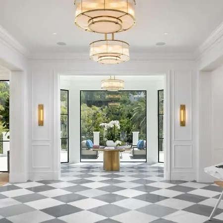 Georgian Modern White Brick Compound With A Beautiful And Clear Pool *
